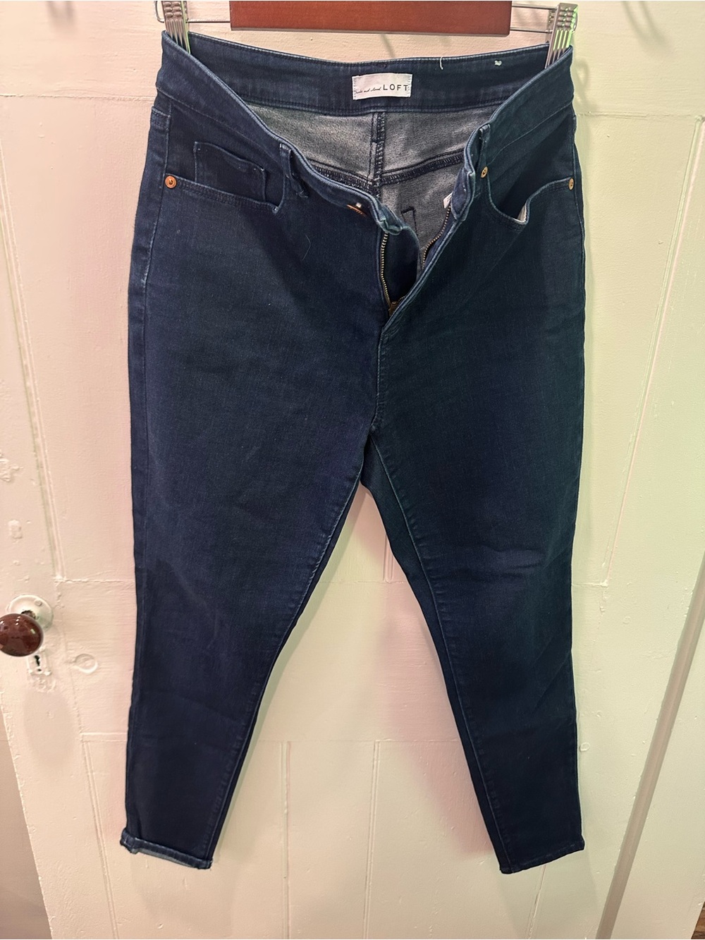 LOFT Indigo High-Rise Skinny Jeggings
